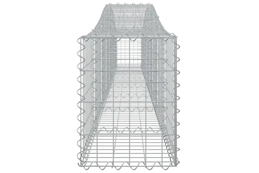 vidaXL 153402 Arched Gabion Basket 400x30x40/60cm Galvanised Iron vidaXL 153402 Arched Gabion Basket 400x30x40/60cm Galvanised Iron