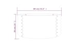 vidaXL 318854 Garden Planter Powder-coated Steel 80x80x36cm Grey vidaXL 318854 Garden Planter Powder-coated Steel 80x80x36cm Grey