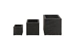 vidaXL 41081 Garden Raised Beds 3 Pcs Poly Rattan Black vidaXL 41081 Garden Raised Beds 3 Pcs Poly Rattan Black