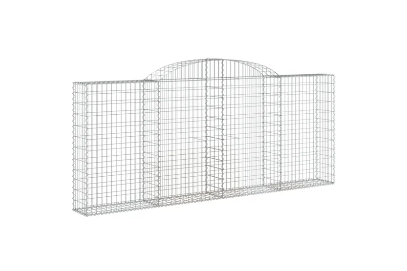 vidaXL 153506 Arched Gabion Basket 300x30x120/140cm Galvanised Iron vidaXL 153506 Arched Gabion Basket 300x30x120/140cm Galvanised Iron