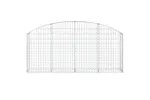 vidaXL 153464 Arched Gabion Basket 200x30x80/100cm Galvanised Iron vidaXL 153464 Arched Gabion Basket 200x30x80/100cm Galvanised Iron