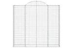 vidaXL 153489 Arched Gabion Basket 200x30x180/200cm Galvanised Iron vidaXL 153489 Arched Gabion Basket 200x30x180/200cm Galvanised Iron
