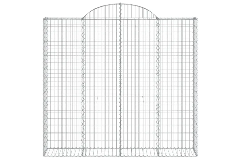 vidaXL 153489 Arched Gabion Basket 200x30x180/200cm Galvanised Iron vidaXL 153489 Arched Gabion Basket 200x30x180/200cm Galvanised Iron