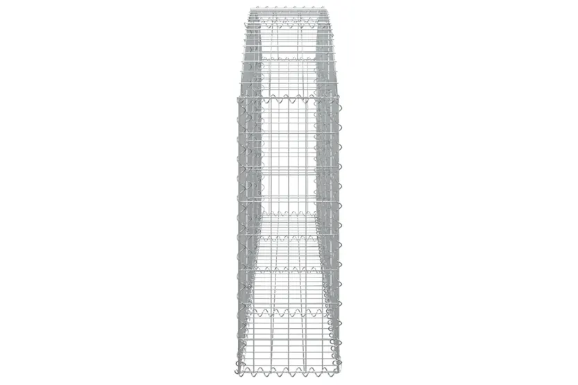 vidaXL 153464 Arched Gabion Basket 200x30x80/100cm Galvanised Iron vidaXL 153464 Arched Gabion Basket 200x30x80/100cm Galvanised Iron