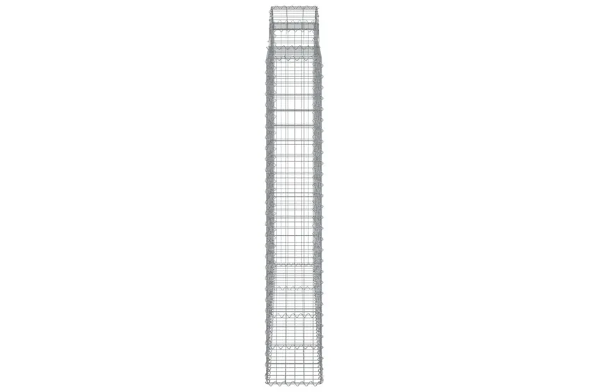 vidaXL 153489 Arched Gabion Basket 200x30x180/200cm Galvanised Iron vidaXL 153489 Arched Gabion Basket 200x30x180/200cm Galvanised Iron