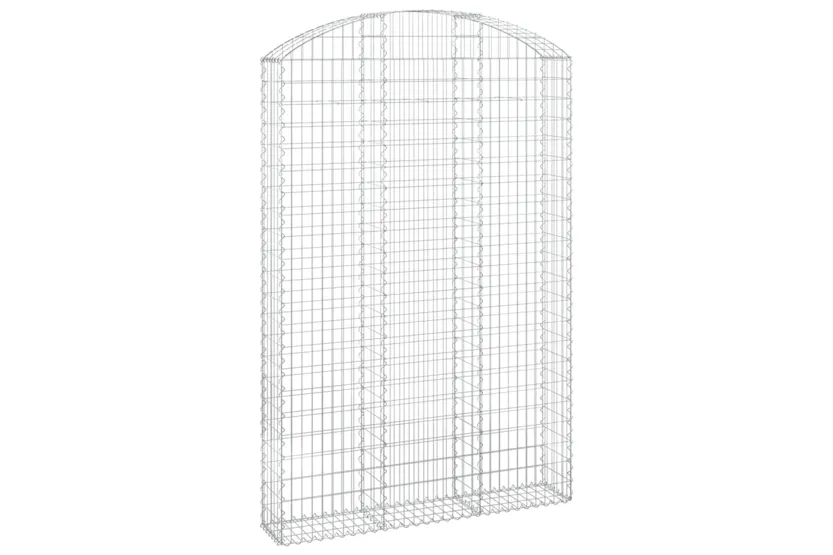 vidaXL 153451 Arched Gabion Basket 150x30x220/240cm Galvanised Iron vidaXL 153451 Arched Gabion Basket 150x30x220/240cm Galvanised Iron