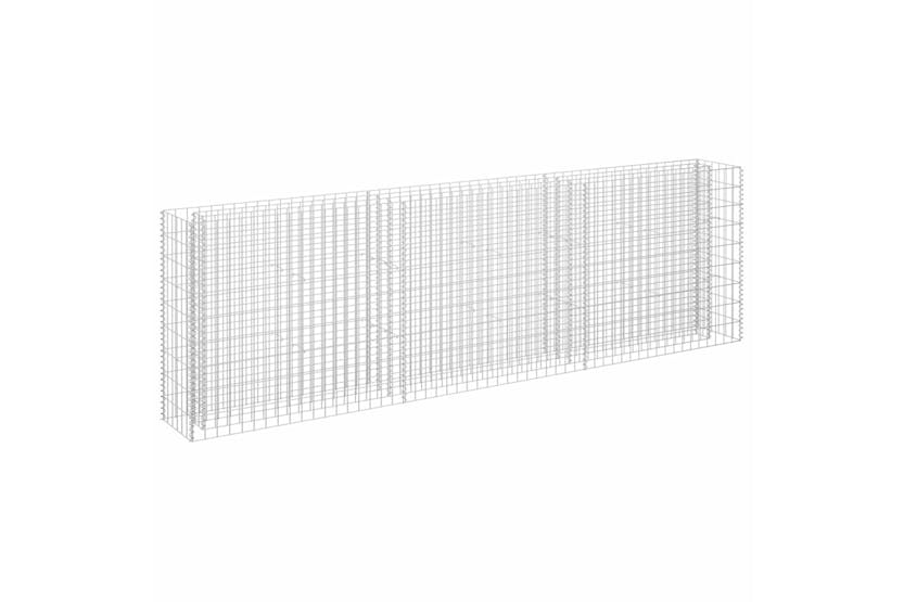vidaXL 145639 Gabion Raised Bed Galvanised Steel 270x30x90cm vidaXL 145639 Gabion Raised Bed Galvanised Steel 270x30x90cm