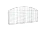 vidaXL 153464 Arched Gabion Basket 200x30x80/100cm Galvanised Iron vidaXL 153464 Arched Gabion Basket 200x30x80/100cm Galvanised Iron