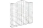 vidaXL 153489 Arched Gabion Basket 200x30x180/200cm Galvanised Iron vidaXL 153489 Arched Gabion Basket 200x30x180/200cm Galvanised Iron