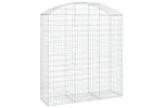 vidaXL 153458 Arched Gabion Basket 150x50x160/180cm Galvanised Iron vidaXL 153458 Arched Gabion Basket 150x50x160/180cm Galvanised Iron