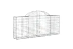 vidaXL 153484 Arched Gabion Basket 200x30x80/100cm Galvanised Iron vidaXL 153484 Arched Gabion Basket 200x30x80/100cm Galvanised Iron