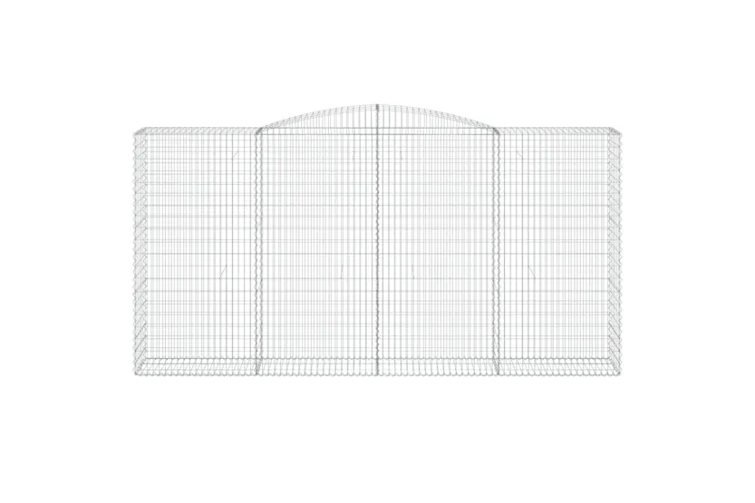 vidaXL 153540 Arched Gabion Basket 400x50x200/220cm Galvanised Iron vidaXL 153540 Arched Gabion Basket 400x50x200/220cm Galvanised Iron