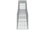 vidaXL 153522 Arched Gabion Basket 400x30x40/60cm Galvanised Iron vidaXL 153522 Arched Gabion Basket 400x30x40/60cm Galvanised Iron