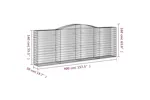 vidaXL 153537 Arched Gabion Basket 400x50x140/160cm Galvanised Iron vidaXL 153537 Arched Gabion Basket 400x50x140/160cm Galvanised Iron