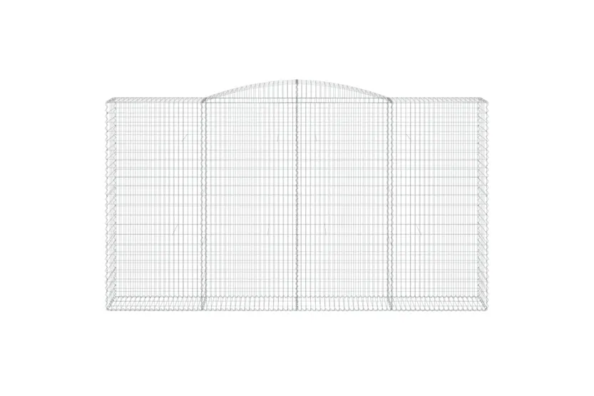 vidaXL 153541 Arched Gabion Basket 400x50x220/240cm Galvanised Iron vidaXL 153541 Arched Gabion Basket 400x50x220/240cm Galvanised Iron