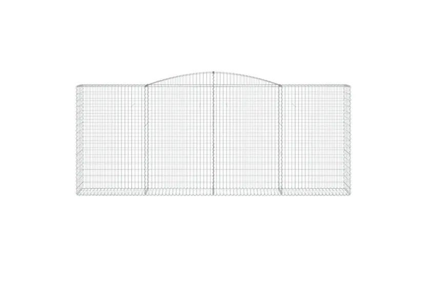 vidaXL 153538 Arched Gabion Basket 400x50x160/180cm Galvanised Iron vidaXL 153538 Arched Gabion Basket 400x50x160/180cm Galvanised Iron