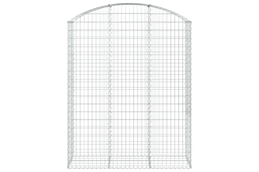 vidaXL 153459 Arched Gabion Basket 150x50x180/200cm Galvanised Iron vidaXL 153459 Arched Gabion Basket 150x50x180/200cm Galvanised Iron