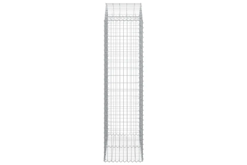 vidaXL 153439 Arched Gabion Basket 100x50x180/200cm Galvanised Iron vidaXL 153439 Arched Gabion Basket 100x50x180/200cm Galvanised Iron
