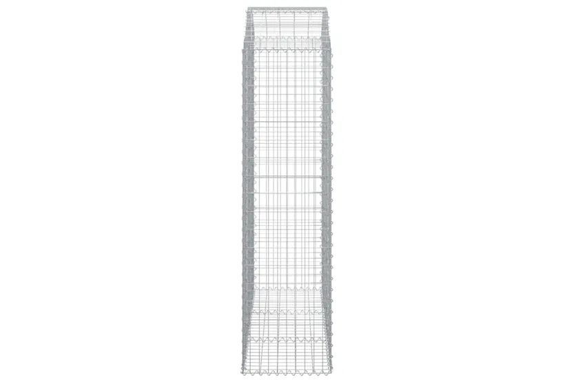 vidaXL 153459 Arched Gabion Basket 150x50x180/200cm Galvanised Iron vidaXL 153459 Arched Gabion Basket 150x50x180/200cm Galvanised Iron
