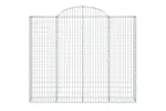 vidaXL 153488 Arched Gabion Basket 200x30x160/180cm Galvanised Iron vidaXL 153488 Arched Gabion Basket 200x30x160/180cm Galvanised Iron