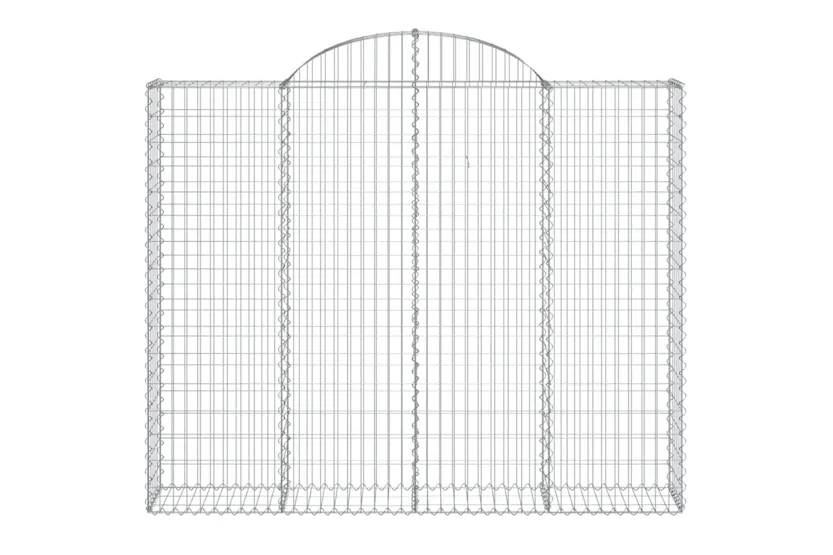 vidaXL 153488 Arched Gabion Basket 200x30x160/180cm Galvanised Iron vidaXL 153488 Arched Gabion Basket 200x30x160/180cm Galvanised Iron
