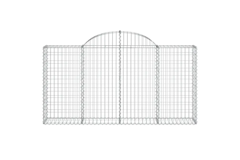 vidaXL 153485 Arched Gabion Basket 200x30x100/120cm Galvanised Iron vidaXL 153485 Arched Gabion Basket 200x30x100/120cm Galvanised Iron