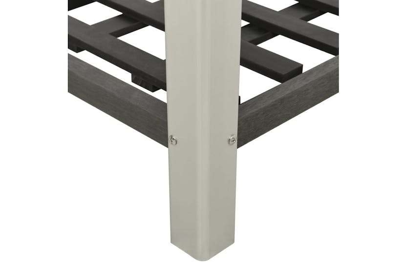 vidaXL 149014 Garden Raised Bed With Shelf 75x50x90cm Wpc Grey vidaXL 149014 Garden Raised Bed With Shelf 75x50x90cm Wpc Grey