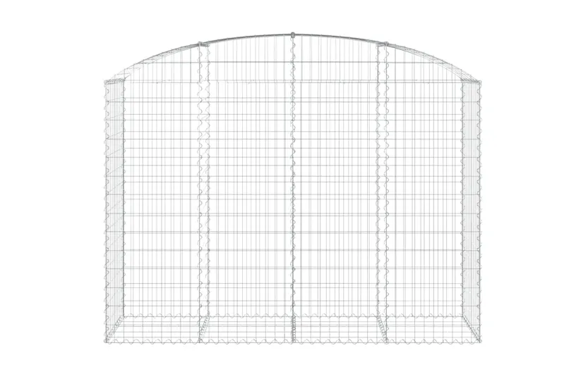 vidaXL 153477 Arched Gabion Basket 200x50x140/160cm Galvanised Iron vidaXL 153477 Arched Gabion Basket 200x50x140/160cm Galvanised Iron