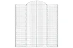 vidaXL 153490 Arched Gabion Basket 200x30x200/220cm Galvanised Iron vidaXL 153490 Arched Gabion Basket 200x30x200/220cm Galvanised Iron