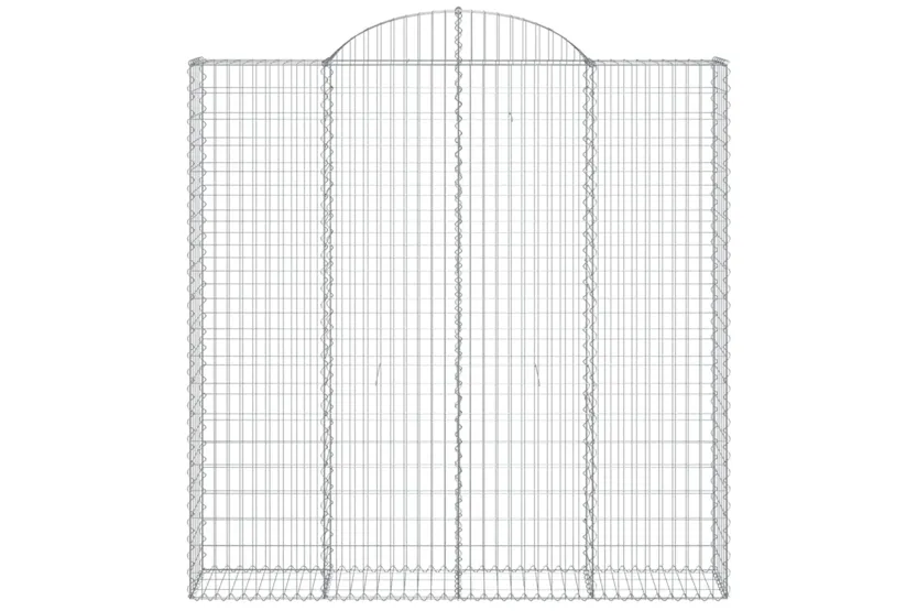 vidaXL 153490 Arched Gabion Basket 200x30x200/220cm Galvanised Iron vidaXL 153490 Arched Gabion Basket 200x30x200/220cm Galvanised Iron