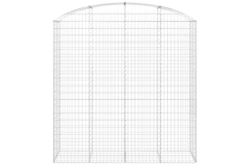 vidaXL 153480 Arched Gabion Basket 200x50x200/220cm Galvanised Iron vidaXL 153480 Arched Gabion Basket 200x50x200/220cm Galvanised Iron