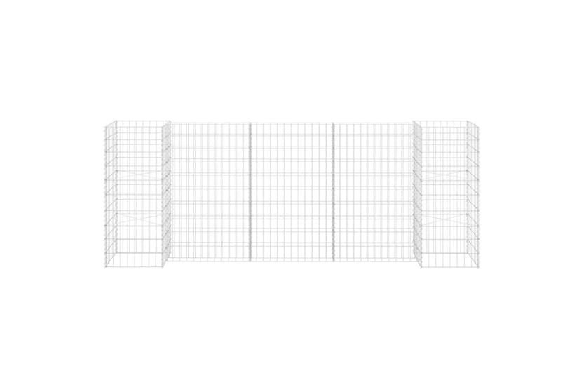 vidaXL 145661 H-shaped Gabion Planter Steel Wire 260x40x100cm vidaXL 145661 H-shaped Gabion Planter Steel Wire 260x40x100cm