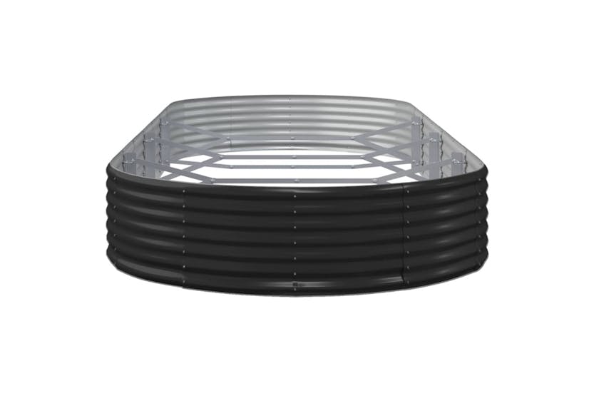 vidaXL 319036 Garden Raised Bed Powder-coated Steel 373x140x36cm Anthracite vidaXL 319036 Garden Raised Bed Powder-coated Steel 373x140x36cm Anthracite