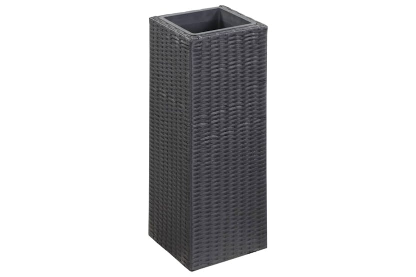 vidaXL 46924 Garden Raised Beds 3 Pcs Poly Rattan Black vidaXL 46924 Garden Raised Beds 3 Pcs Poly Rattan Black