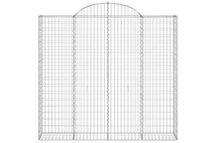 vidaXL 153499 Arched Gabion Basket 200x50x180/200cm Galvanised Iron vidaXL 153499 Arched Gabion Basket 200x50x180/200cm Galvanised Iron