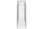 vidaXL 153476 Arched Gabion Basket 200x50x120/140cm Galvanised Iron vidaXL 153476 Arched Gabion Basket 200x50x120/140cm Galvanised Iron