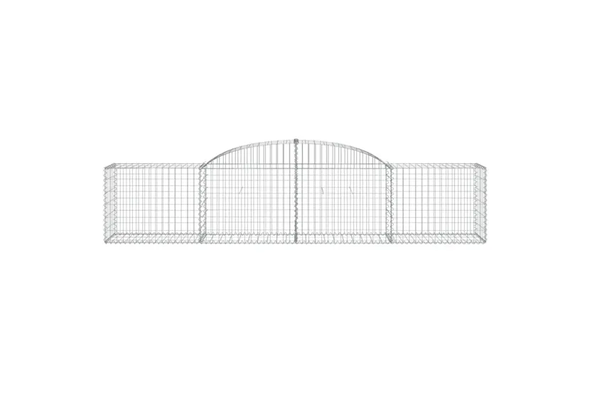 vidaXL 153513 Arched Gabion Basket 300x50x60/80cm Galvanised Iron vidaXL 153513 Arched Gabion Basket 300x50x60/80cm Galvanised Iron