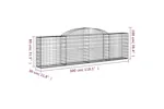 vidaXL 153504 Arched Gabion Basket 300x30x80/100cm Galvanised Iron vidaXL 153504 Arched Gabion Basket 300x30x80/100cm Galvanised Iron