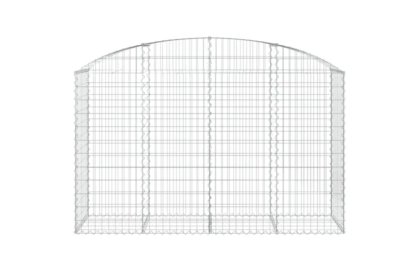 vidaXL 153476 Arched Gabion Basket 200x50x120/140cm Galvanised Iron vidaXL 153476 Arched Gabion Basket 200x50x120/140cm Galvanised Iron