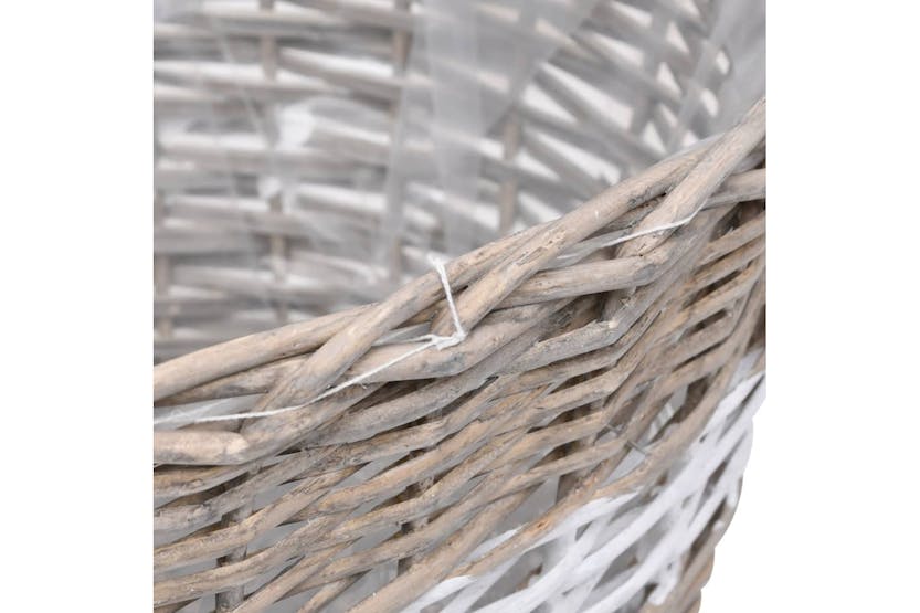 vidaXL 246831 Raised Bed 3 Pcs Wicker With Pe Lining vidaXL 246831 Raised Bed 3 Pcs Wicker With Pe Lining