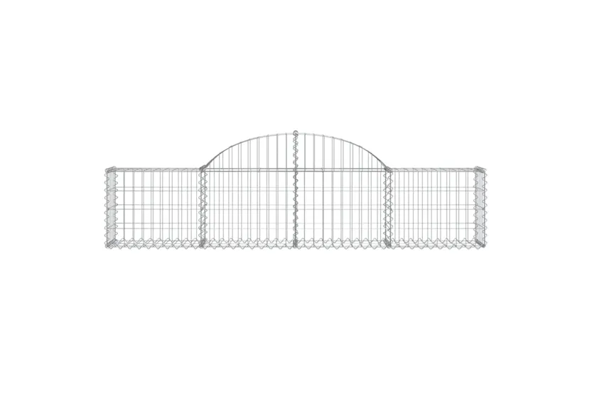 vidaXL 153482 Arched Gabion Basket 200x30x40/60cm Galvanised Iron vidaXL 153482 Arched Gabion Basket 200x30x40/60cm Galvanised Iron
