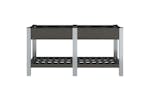 vidaXL 362572 Garden Raised Bed With Shelf Grey 175x50x75cm Wpc vidaXL 362572 Garden Raised Bed With Shelf Grey 175x50x75cm Wpc