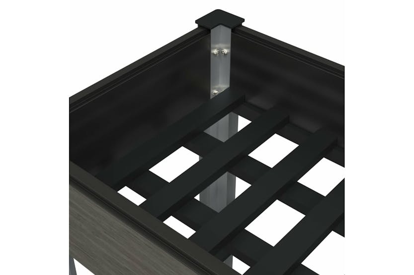 vidaXL 362572 Garden Raised Bed With Shelf Grey 175x50x75cm Wpc vidaXL 362572 Garden Raised Bed With Shelf Grey 175x50x75cm Wpc