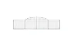 vidaXL 153503 Arched Gabion Basket 300x30x60/80cm Galvanised Iron vidaXL 153503 Arched Gabion Basket 300x30x60/80cm Galvanised Iron