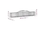 vidaXL 153502 Arched Gabion Basket 300x30x40/60cm Galvanised Iron vidaXL 153502 Arched Gabion Basket 300x30x40/60cm Galvanised Iron