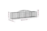 vidaXL 153513 Arched Gabion Basket 300x50x60/80cm Galvanised Iron vidaXL 153513 Arched Gabion Basket 300x50x60/80cm Galvanised Iron