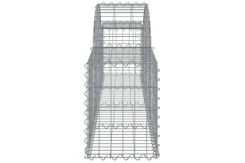 vidaXL 153482 Arched Gabion Basket 200x30x40/60cm Galvanised Iron vidaXL 153482 Arched Gabion Basket 200x30x40/60cm Galvanised Iron