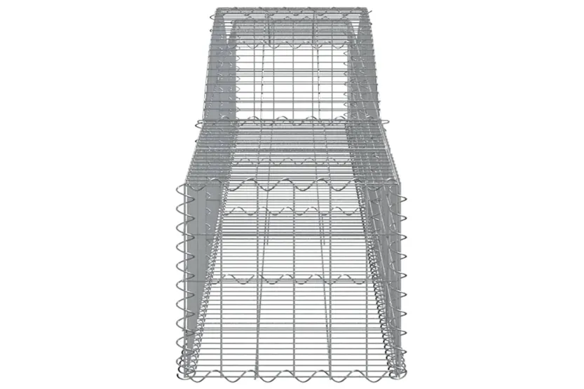 vidaXL 153532 Arched Gabion Basket 400x50x40/60cm Galvanised Iron vidaXL 153532 Arched Gabion Basket 400x50x40/60cm Galvanised Iron
