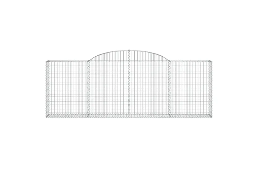 vidaXL 153505 Arched Gabion Basket 300x30x100/120cm Galvanised Iron vidaXL 153505 Arched Gabion Basket 300x30x100/120cm Galvanised Iron