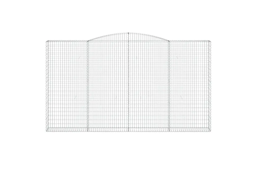 vidaXL 153531 Arched Gabion Basket 400x30x220/240cm Galvanised Iron vidaXL 153531 Arched Gabion Basket 400x30x220/240cm Galvanised Iron